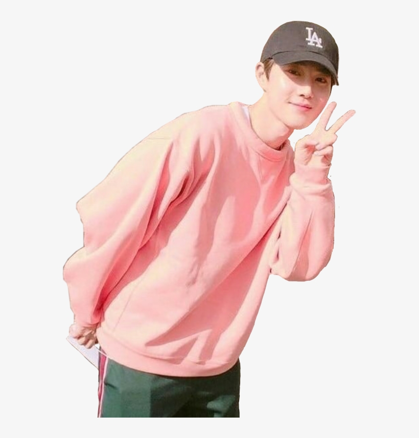 Report Abuse - Exo Suho Pink, transparent png download