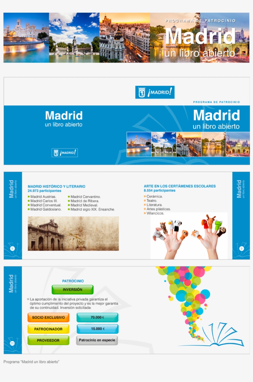 Madrid Libro Abierto - Panoramic View Of Gran Via, Madrid, Spain Poster By, transparent png download