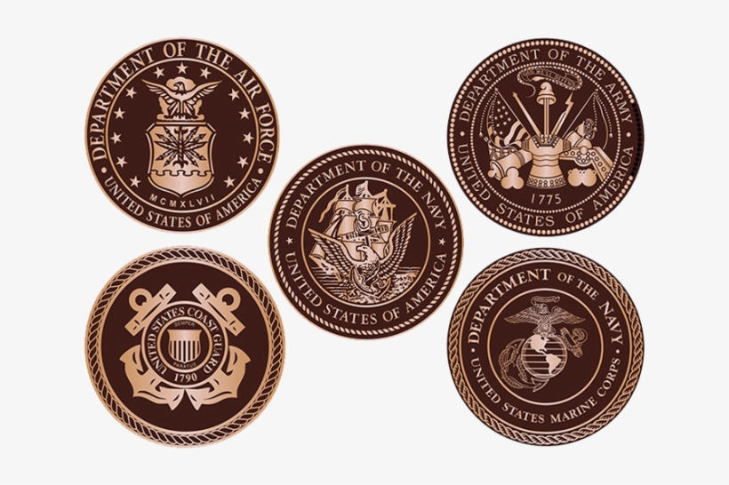 5 Bronze 18" Diameter Military Seals Artwork - Army Cast Bronze Seal, transparent png download