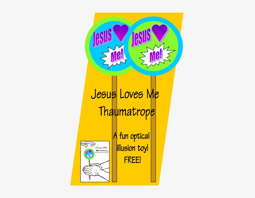 Free Thaumatrope Optical Illusion Toy For Kids With - Make A Thaumatrope, transparent png download