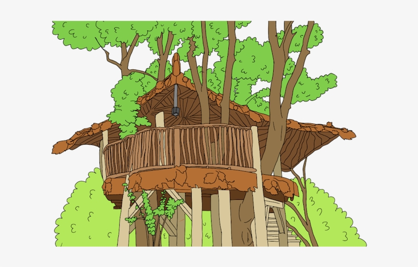 Piggledy Tree House - House, transparent png download