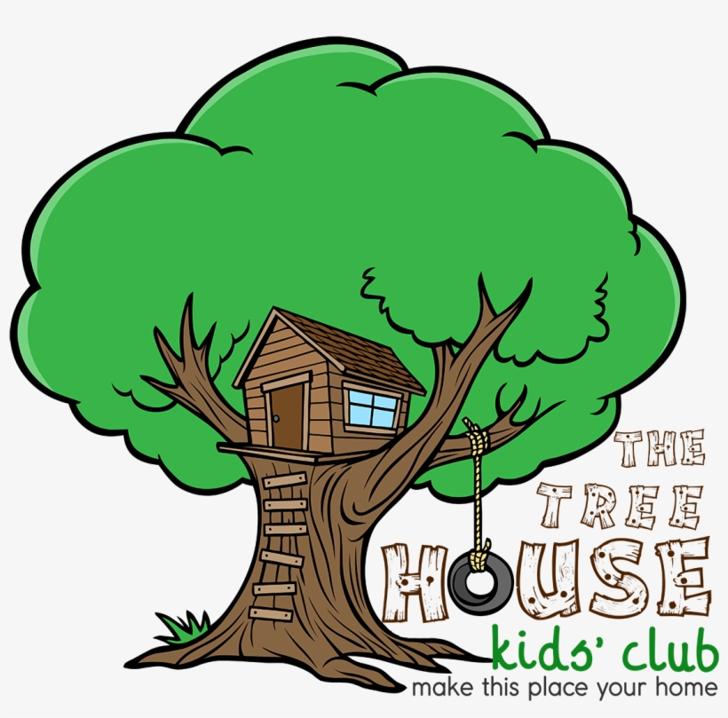 The Treehouse Kids' Club Is A Wednesday After School - Cartoon Tree With Swing, transparent png download