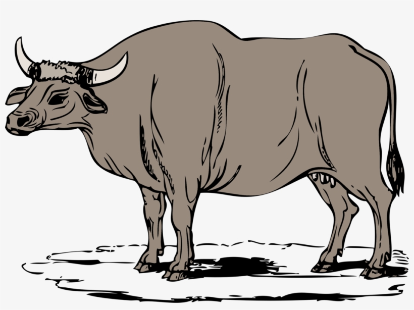 Ox Clip Art Christmas Dairy Cattle Zebu Yoke - Gaur Clipart, transparent png download