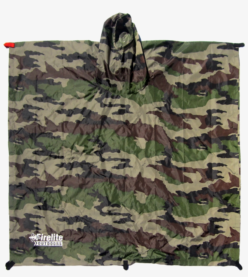 Firelite Poncho - Camo - Poncho, transparent png download