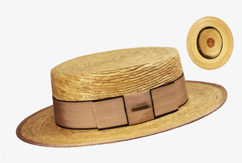 Sombrero Canotier Palma Natural Beige, transparent png download