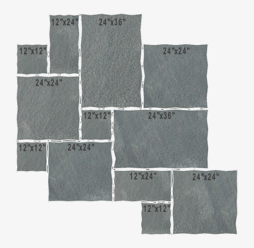 Pavers Antique Black Jumbo Pattern Rock Face Dimensional - Rock, transparent png download