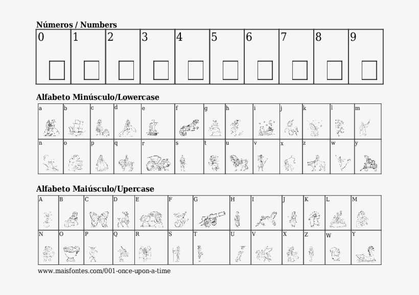 Font Details Once Upon A Time - Fontes De Letras Old Script, transparent png download