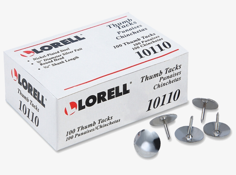 Sotal - Lorell 5/16" Steel Thumb Tacks, transparent png download