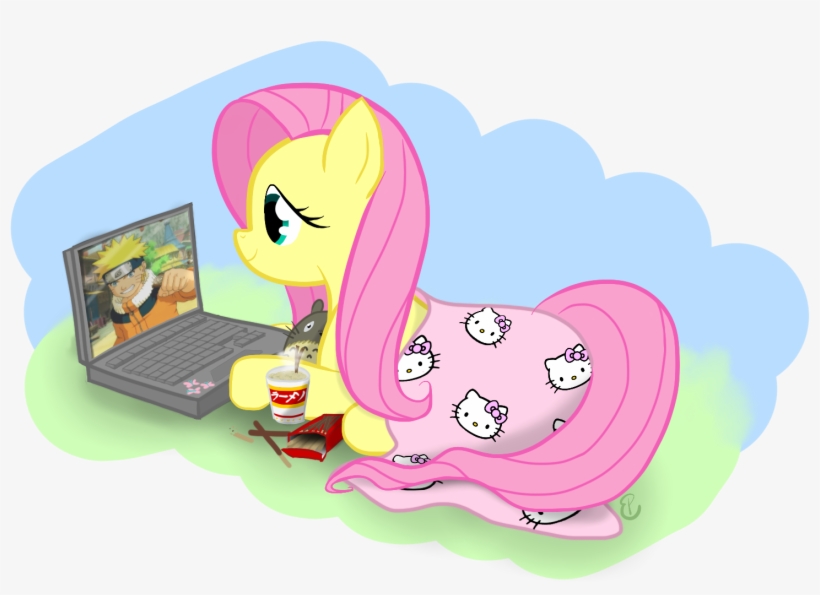 Fluttershy Pinkie Pie Twilight Sparkle Pink Mammal - Naruto Fluttershy, transparent png download