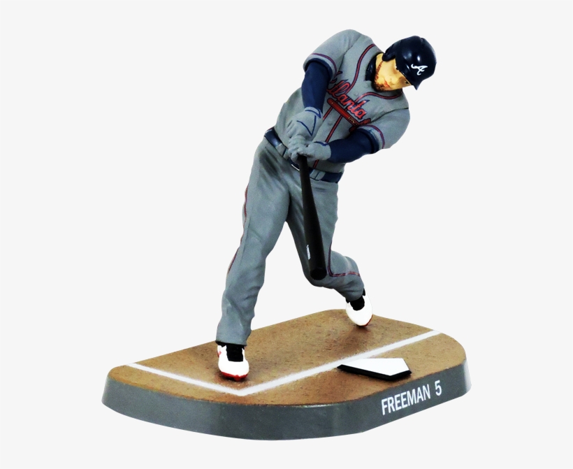 6 Inch Baseball Figures - 2017 Freddie Freeman Atlanta Braves Mlb Figure, transparent png download