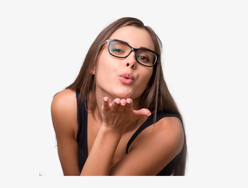 A Woman With Glasses Can Be Elegant, Trendy, Bold And - Woman With Glasses Png, transparent png download