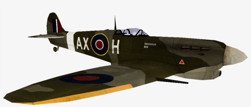 Spitfire Model Cod2 - Call Of Duty Spitfire, transparent png download