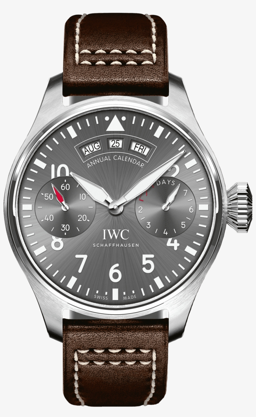 Big Pilot& - Iwc Pilot’s Watch Annual Calendar Spitfire, transparent png download