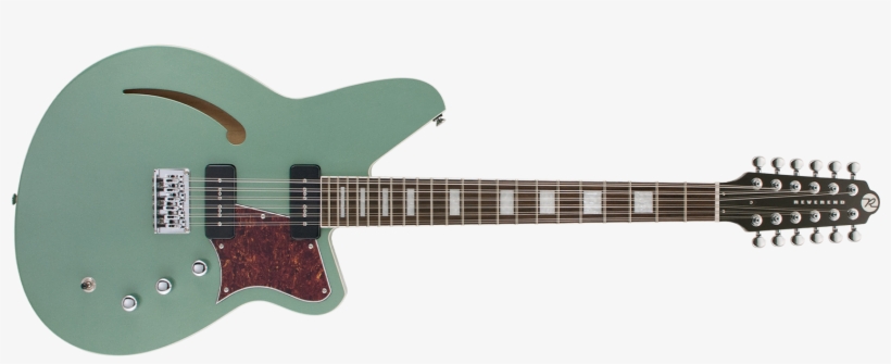 Reverend Airwave 12 String Electric Guitar Metallic, transparent png download