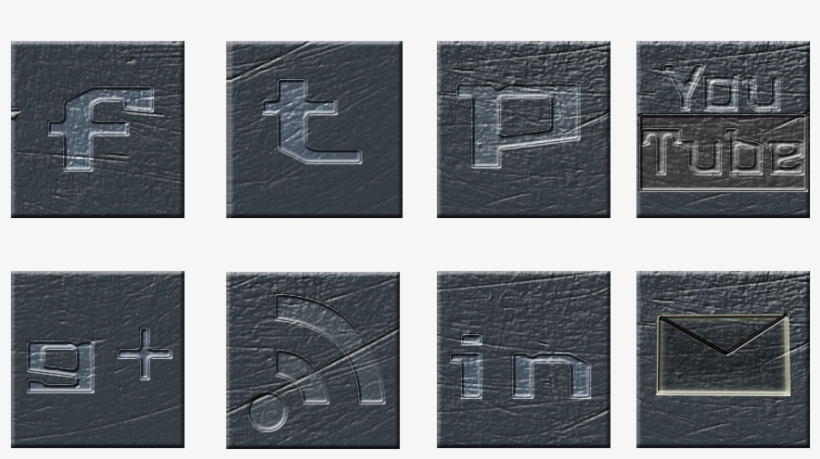 Free Social Media Icon Set Industry Style - Social Media, transparent png download