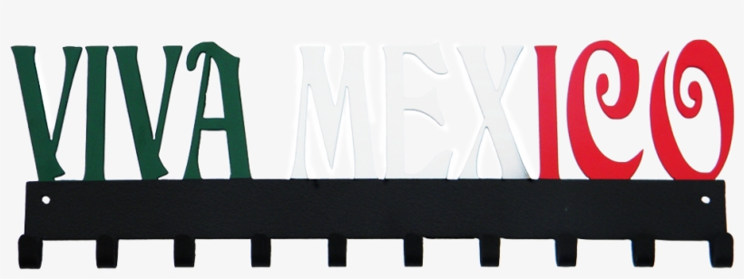 Viva Mexico Custom Green White & Red 10 Hook Medal - Verde Blanco Y Rojo Mexico, transparent png download