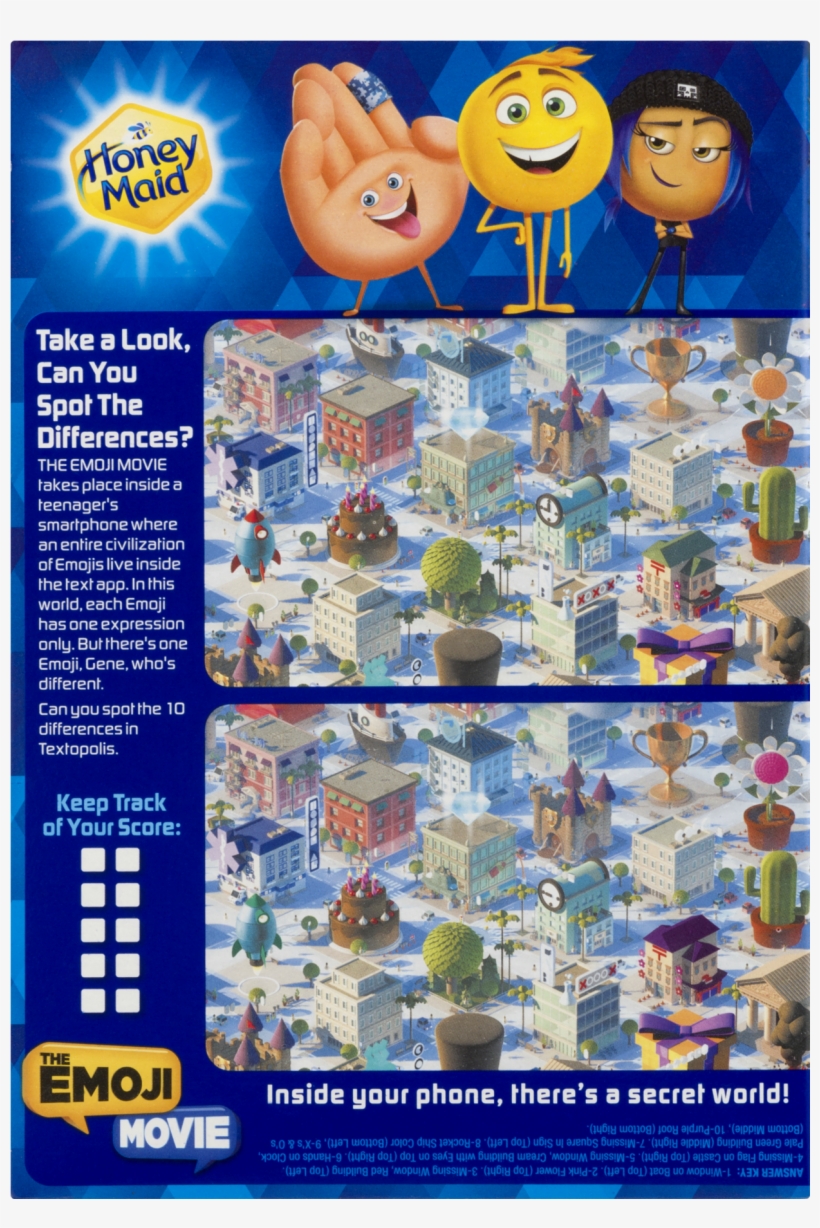 Honey Maid Graham Snacks, The Emoji Movie - 13 Oz, transparent png download