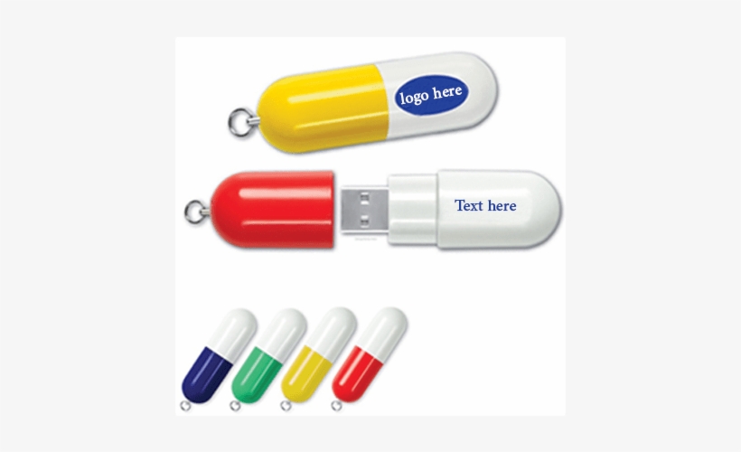 Capsule Shape Usb - Capsule Shape Pen Drive, transparent png download