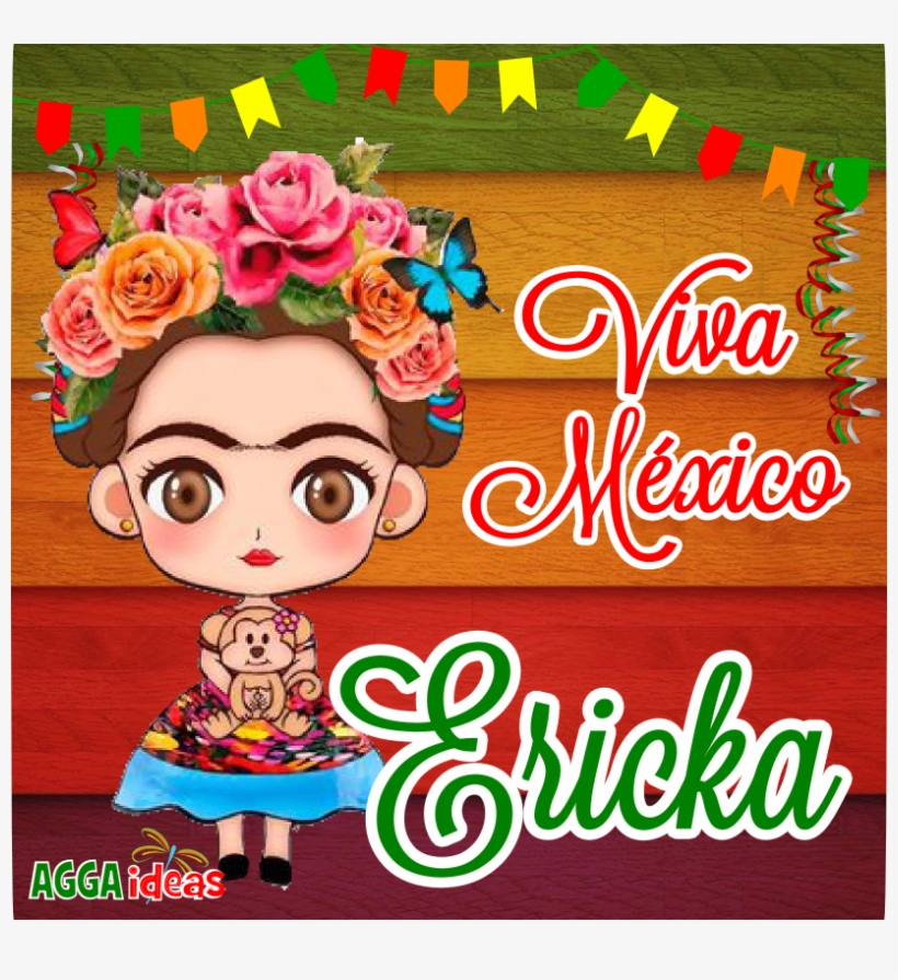 Viva Mexico - Sticker De Frida Kahlo, transparent png download