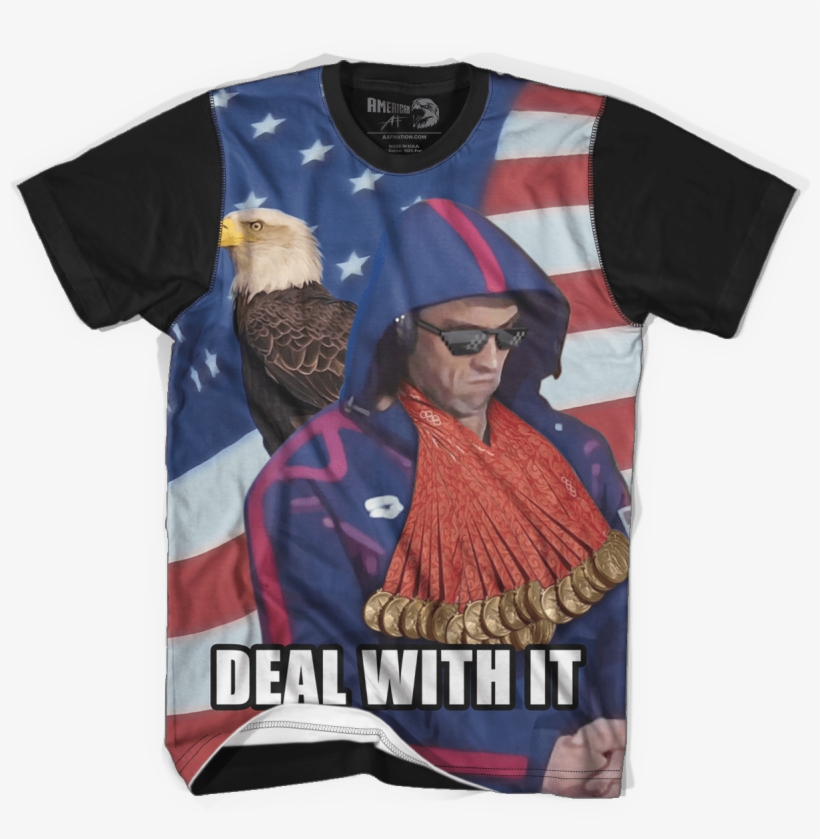 Phelps Deal With It - Teddy Roosevelt On A T Rex, transparent png download