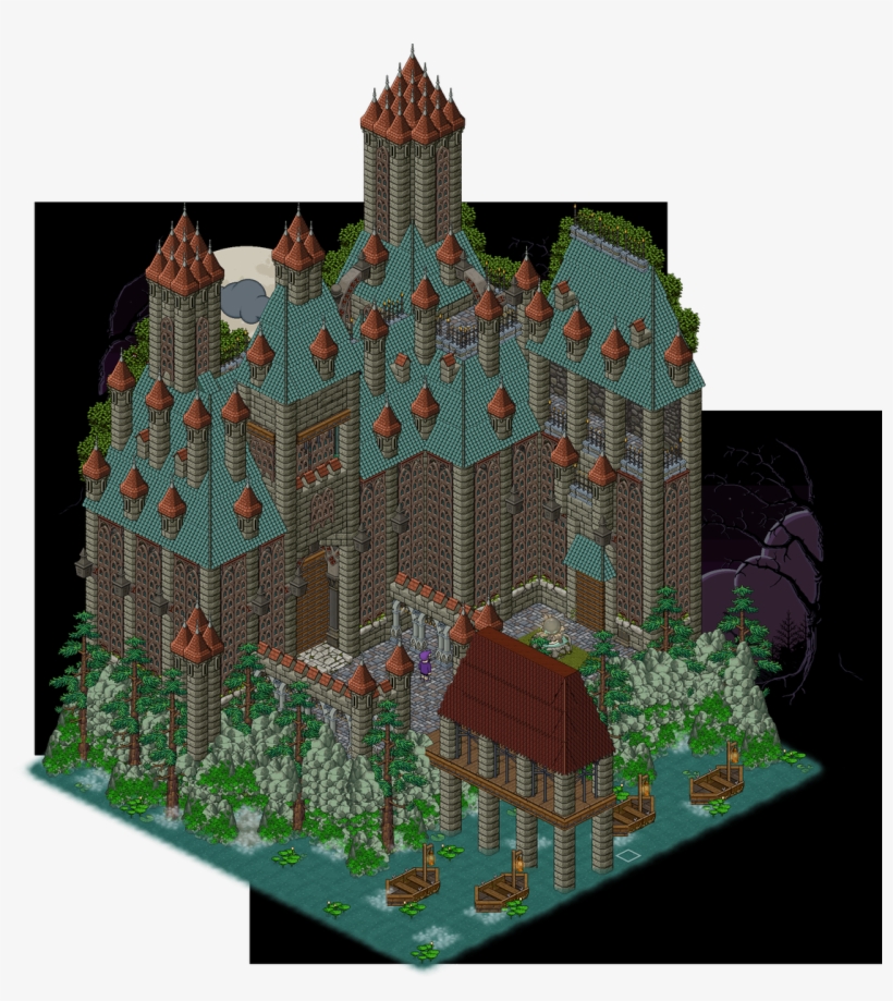 Habbo Snapshot On Twitter - Habbo Twitter Castle, transparent png download