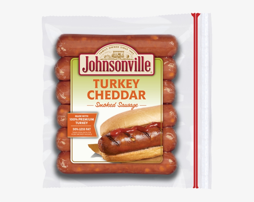 Product Image - Johnsonville Turkey Cheddar Brats Nutrition, transparent png download