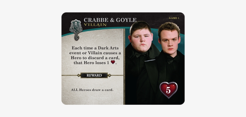 Starting With Game 1, Each Game Adventure Will Introduce - Crabbe And Goyle, transparent png download