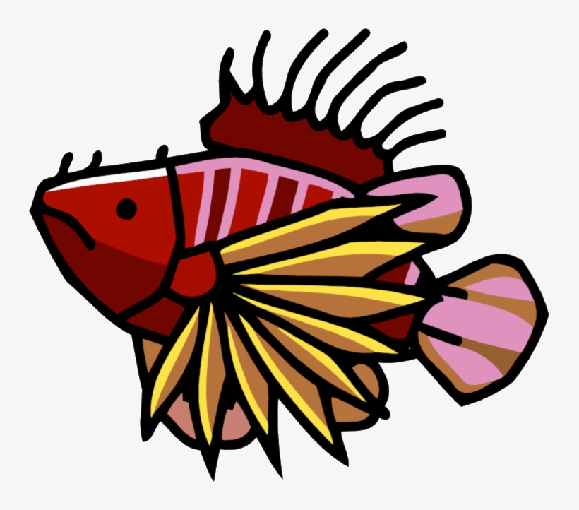 Lion Fish - Scorpion Scribblenauts, transparent png download