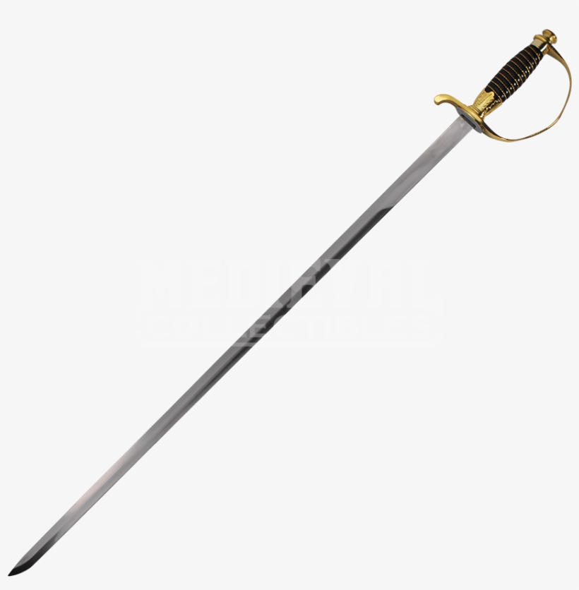 Gold Fantasy Cavalry Sword, transparent png download