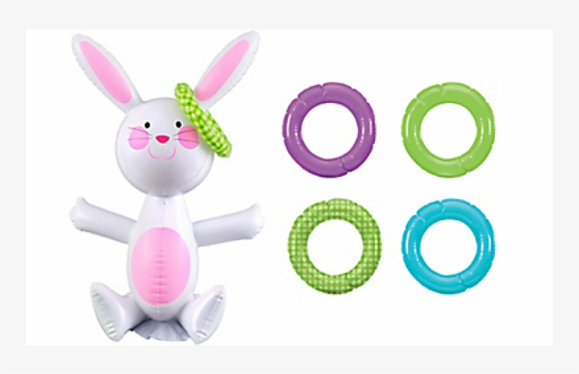 Bunny Tail Toss Easter Game - Amscan Easter Bunny: Inflatable Ring Toss (games), transparent png download