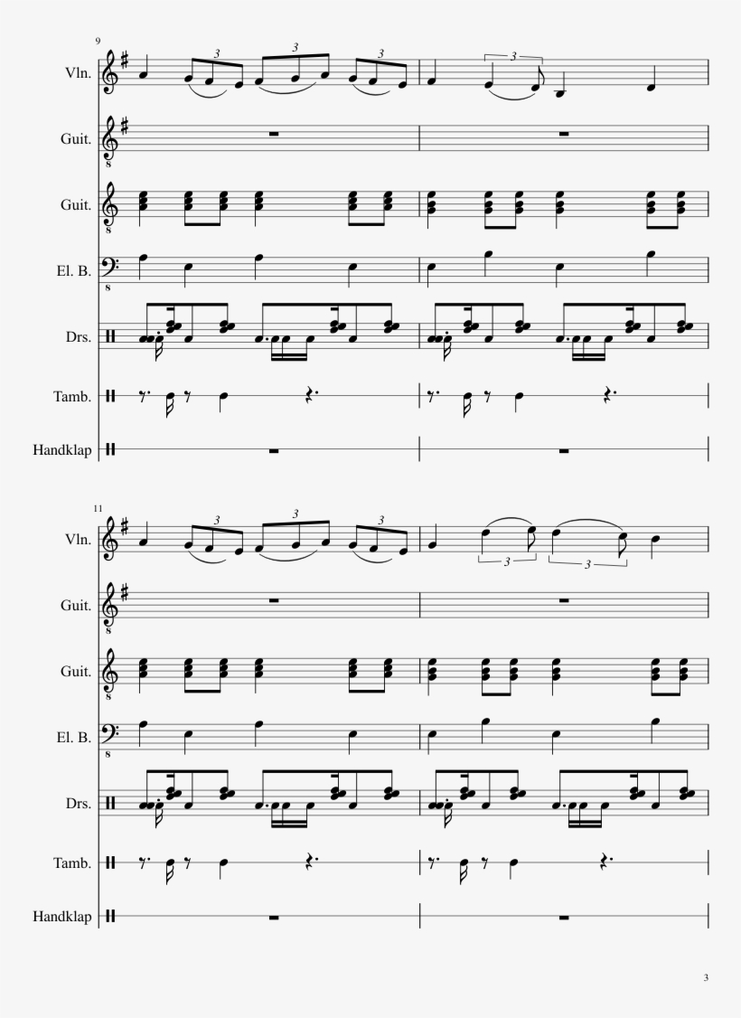 Lg-188956430 Sheet Music 3 Of 7 Pages - Dark Pit's Theme Violin Sheet Music, transparent png download