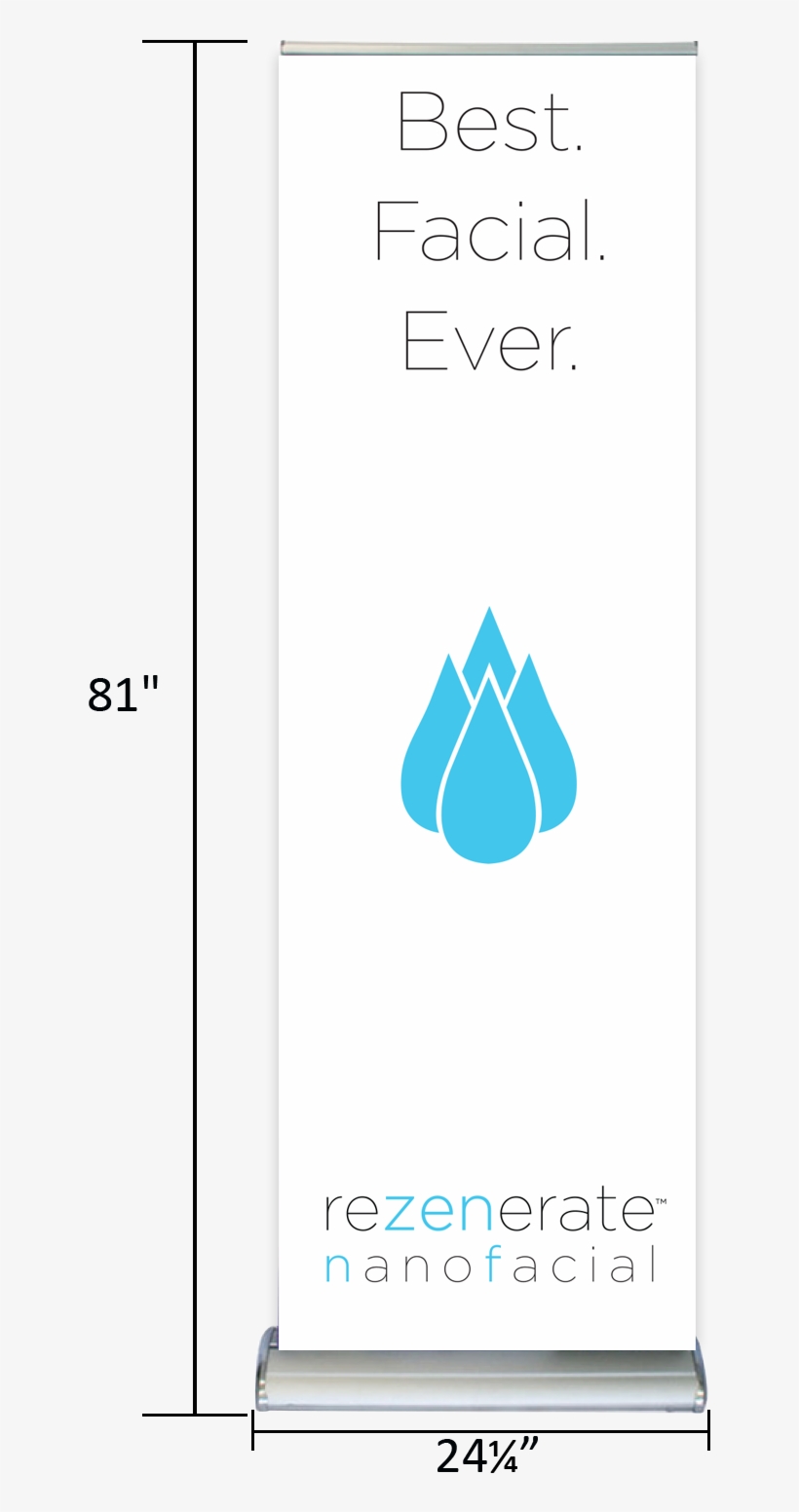 Rezenerate Retractable Banner - Banner, transparent png download