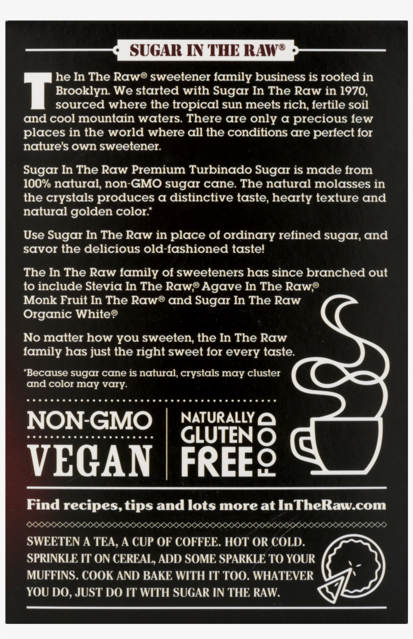 Raw - Stevia In The Raw Natural Sweetener - 100 Packets, transparent png download