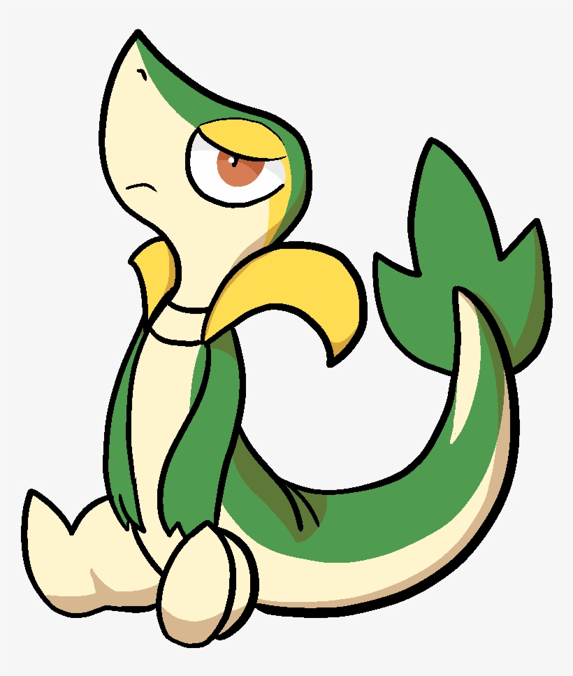 Snivy - Cartoon, transparent png download