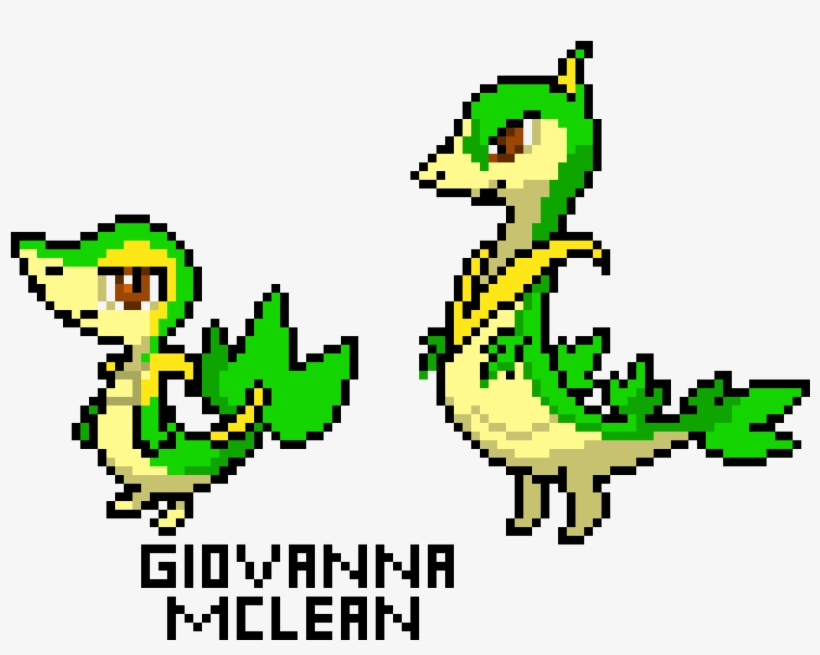 Snivy & Servine - Servine Pixel, transparent png download