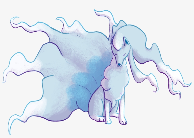 Alolan Ninetales - Ninetales, transparent png download