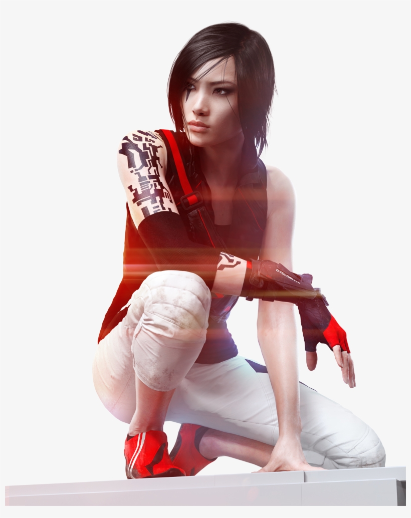 Faith Sitting Render - Mirror's Edge Catalyst Faith Png, transparent png download