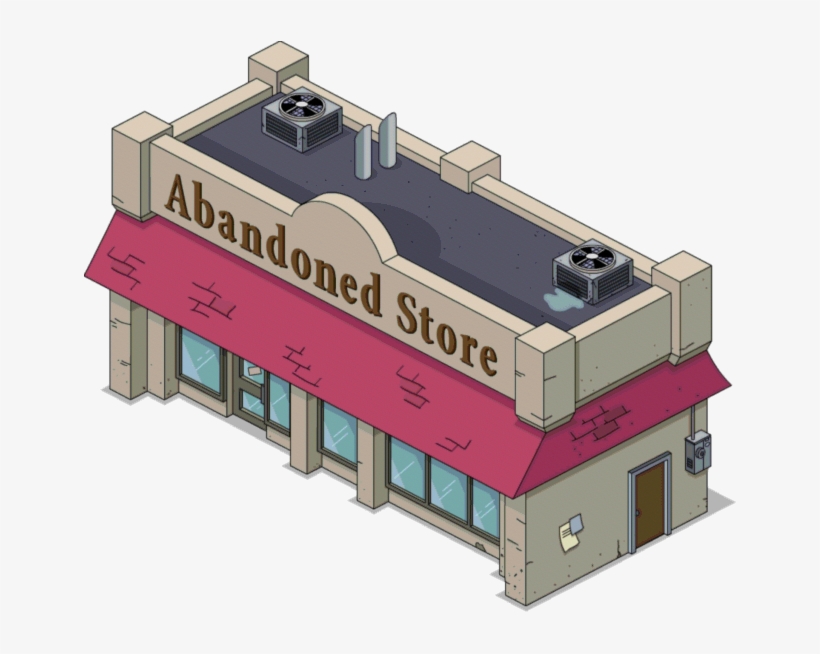 Abandoned Store - Simpsons Abandoned Store, transparent png download