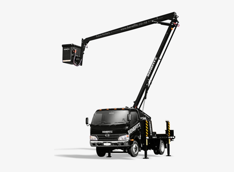 Benefitz Boomlift Truck - Truck That Lifts People, transparent png download