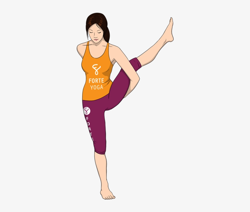 Standing Crane Yoga Pose, transparent png download