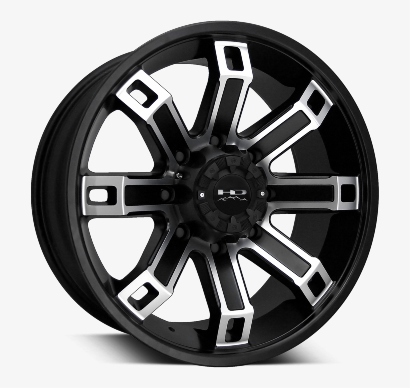 Hd Off-road Back Country Satin Black Machined - Remington Wheels, transparent png download