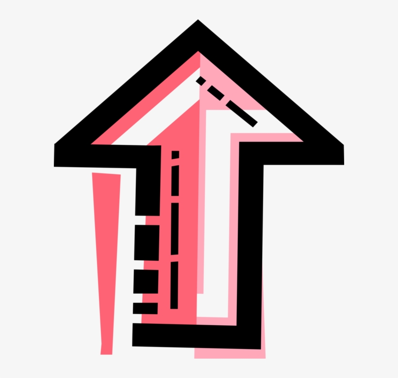 Vector Illustration Of Upwards Pointing Arrow Pointer - Sign, transparent png download