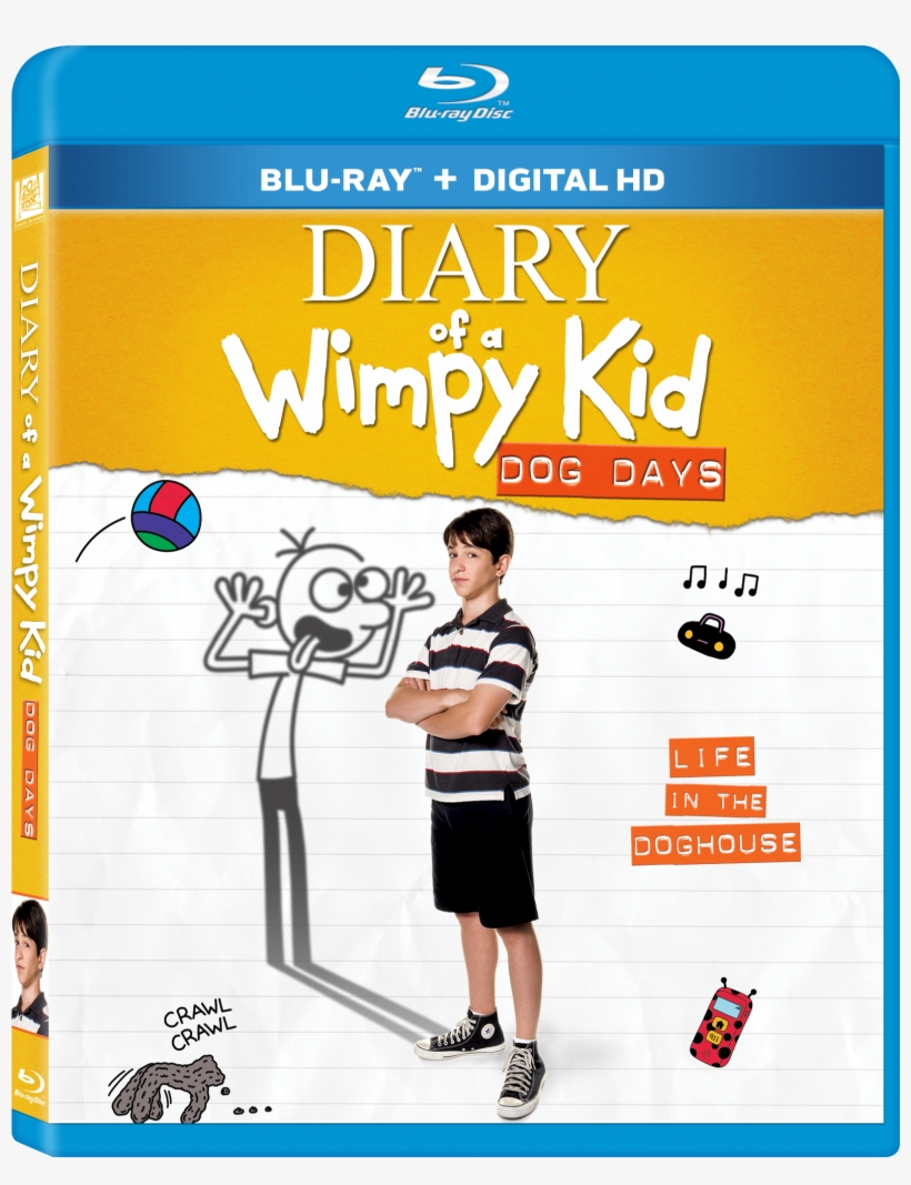 Diary Of A Wimpy Kid - Diary Of A Wimpy Kid Blu Ray, transparent png download