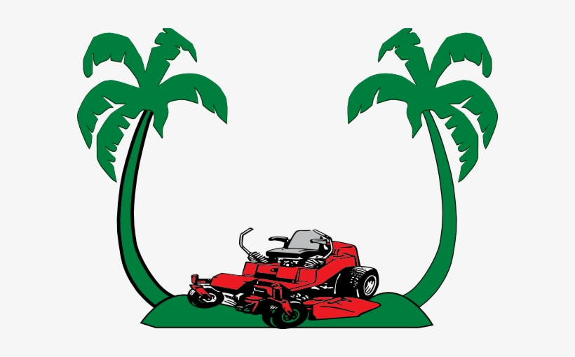 One Lawn Mower - Beach Silhouette Clip Art, transparent png download