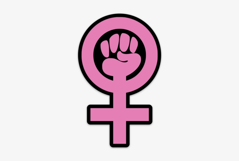 Larger / More Photos - Feminism Symbol Tank Top Vest Emanzipation Sign Fist, transparent png download