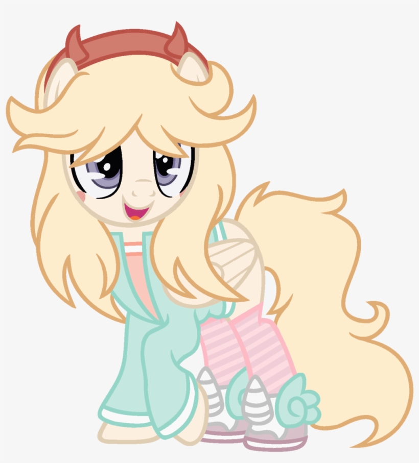 Bezziie, Clothes, Female, Mare, Pegasus, Ponified, - Star Butterfly Version Pony, transparent png download