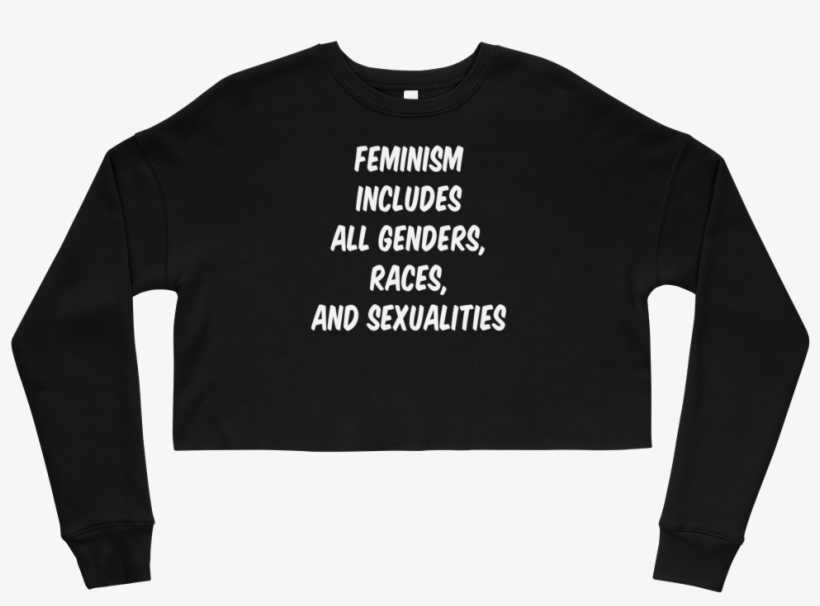 Feminism Crop Sweatshirt - Sweatshirt, transparent png download