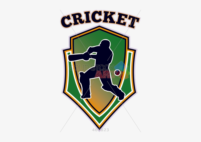 Stock Illustration Of Illustrated Cricket Player Silhouette - Kickball, transparent png download