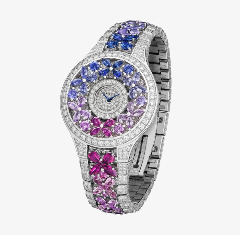 Graff Butterfly Watch Diamond Sapphire White Gold Multi - Watch, transparent png download