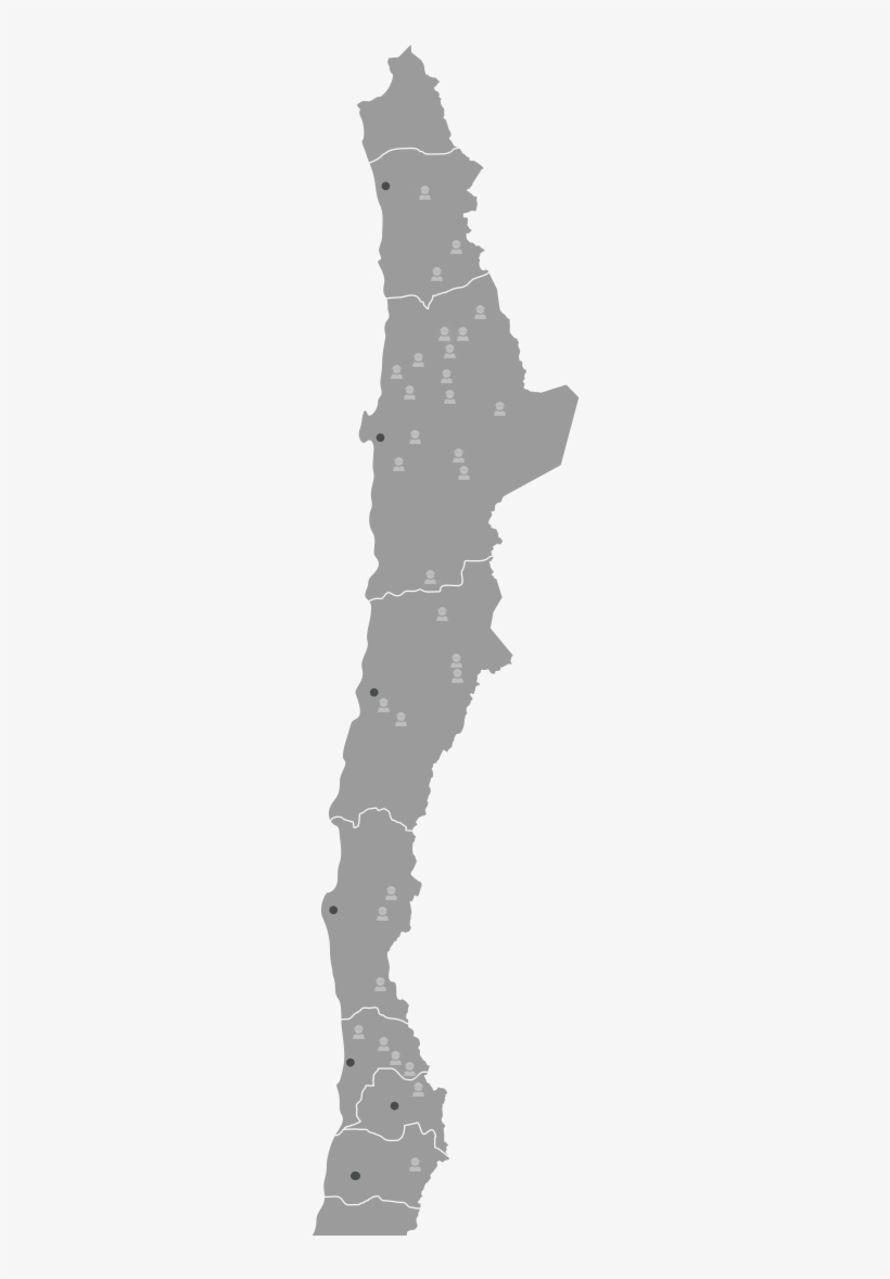 Pasa El Cursor Por Las Regiones Para Revisar Las Operaciones - Mapa Da Vegetação Do Chile, transparent png download